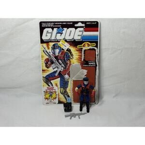 Vintage 1985 GI Joe Cobra Viper Infantry Figure Hasbro 34 Cardback 100% Complete